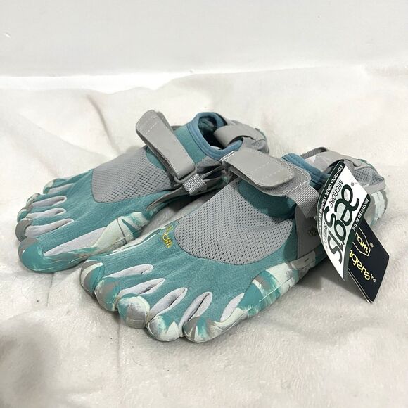 Vibram Fivefinger KSO Shoes Womens 39/ 8-8.5 Blue Camo Barefoot Running W149C - Picture 1 of 8